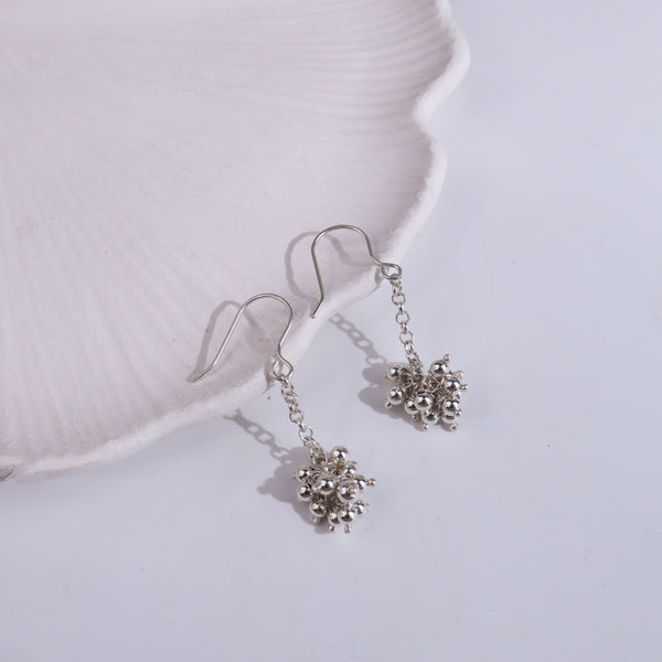Bead Bunch Earrings | 92.5 Sterling Silver
