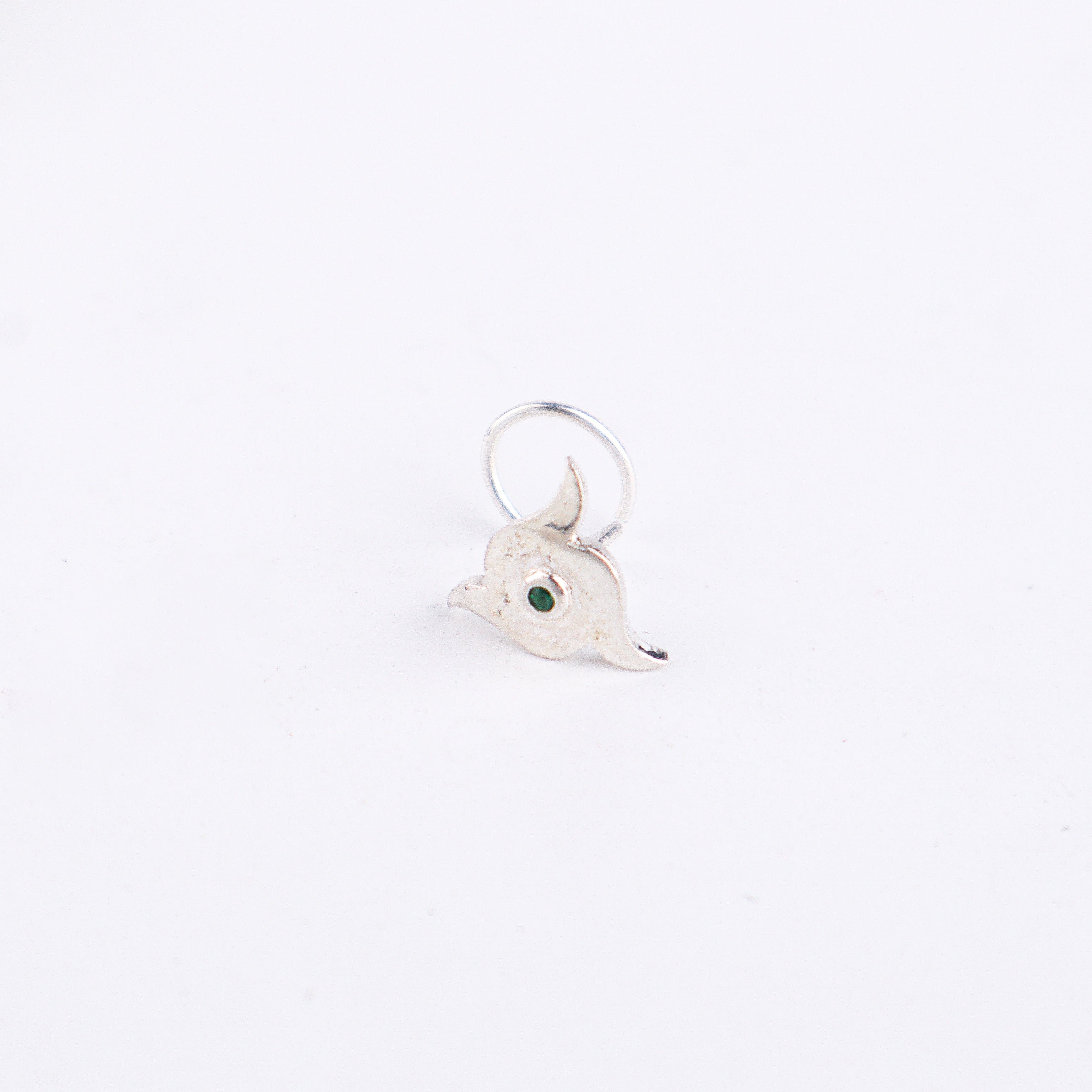 Silver Nakshatra Nose pin (Pierced)