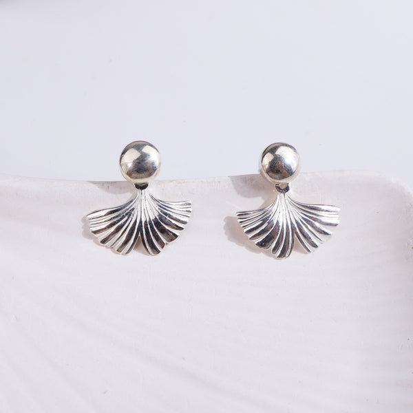 Ginkgo Leaf Jacket Earring
