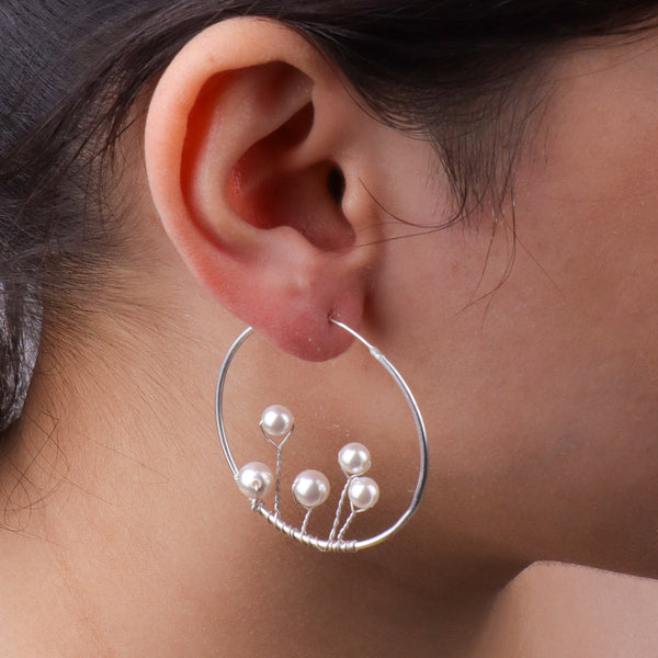 Pearl Hoops (Project Handmade)