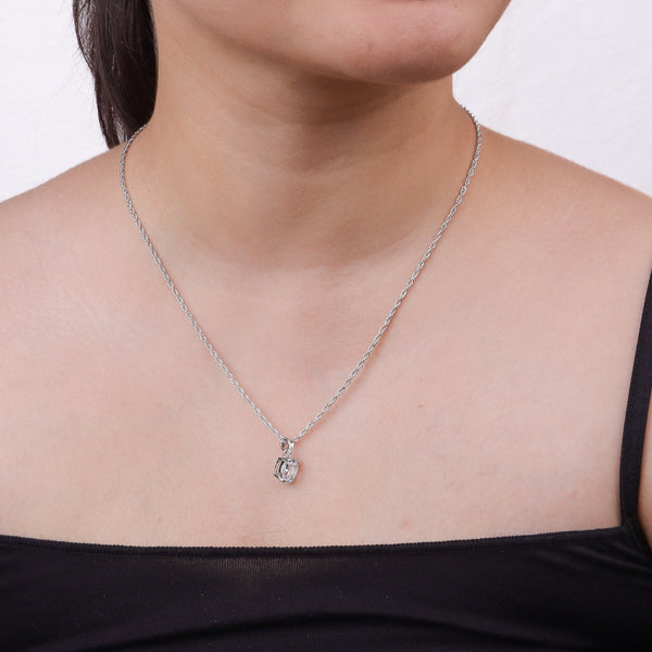 Silver CZ Oval Shape Set
