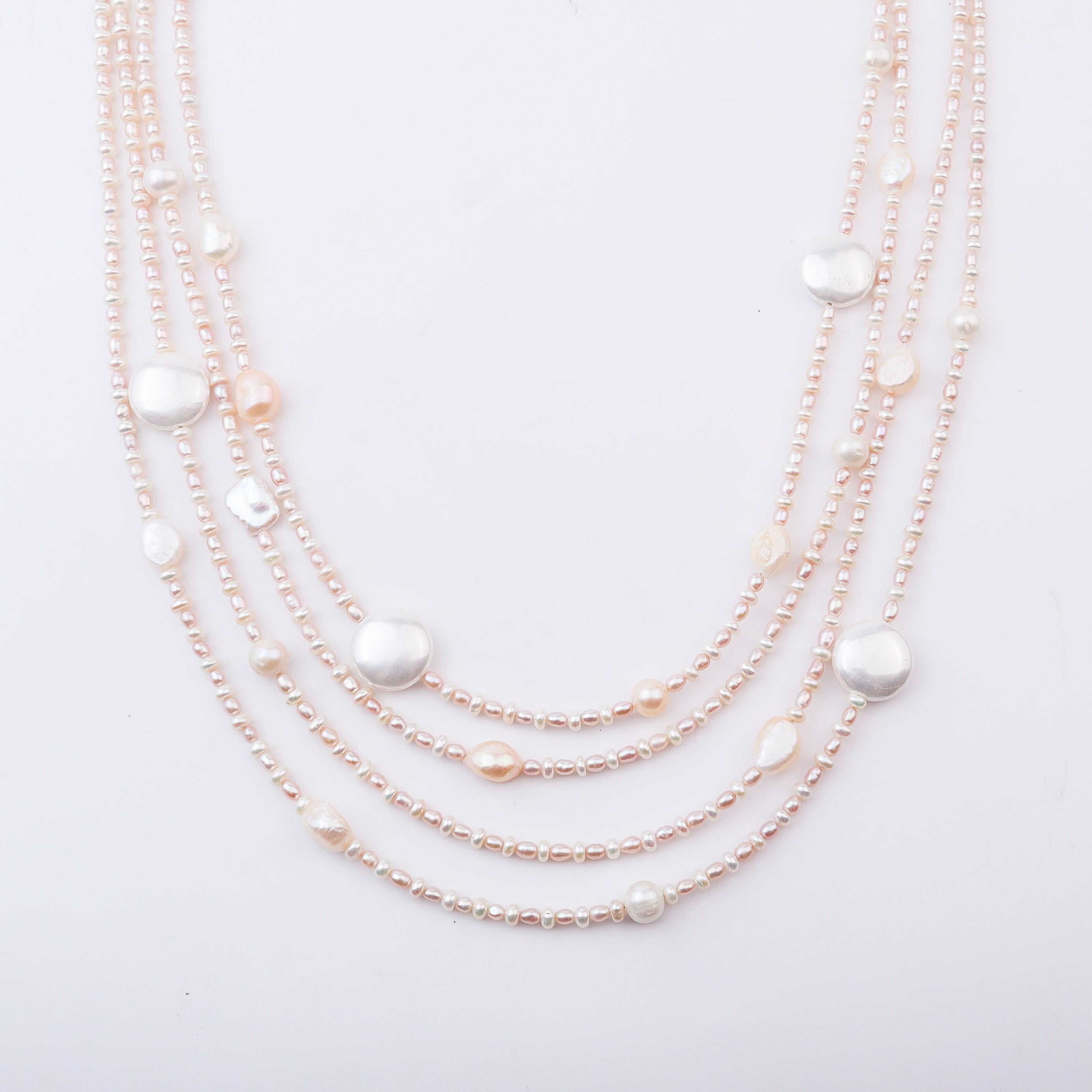 Aadyaa Luxe Pearl Veil Necklace