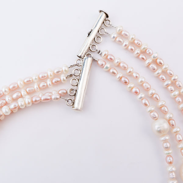 Aadyaa Luxe Pearl Veil Necklace