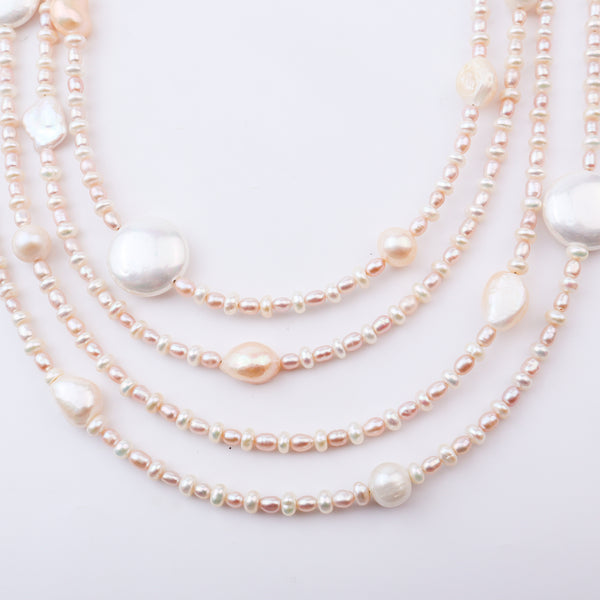 Aadyaa Luxe Pearl Veil Necklace