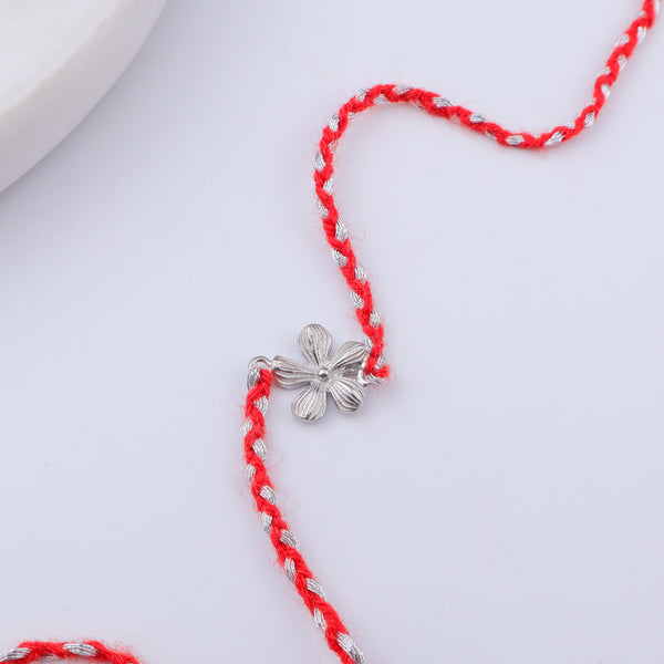 Petal Silver Rakhi