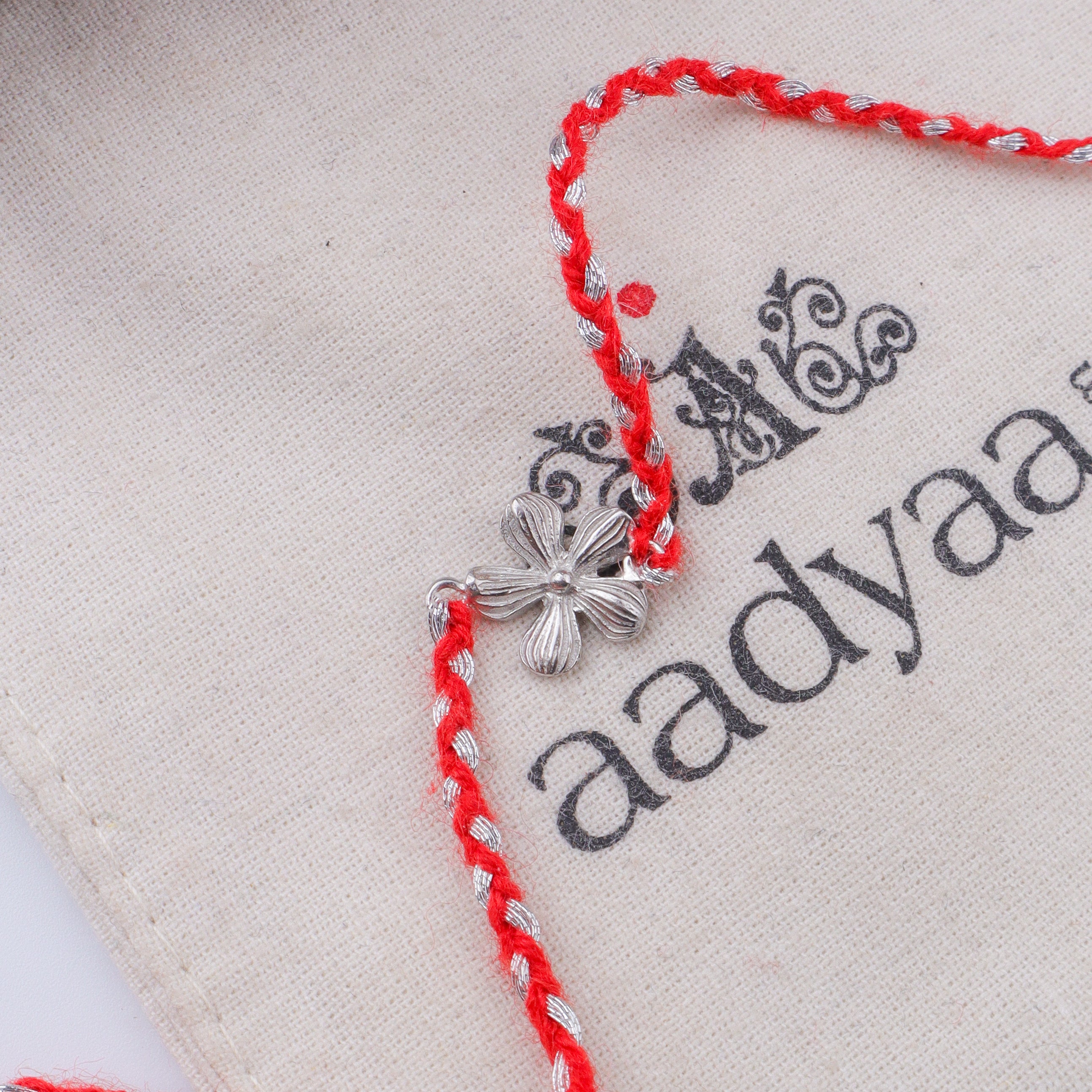 Petal Silver Rakhi