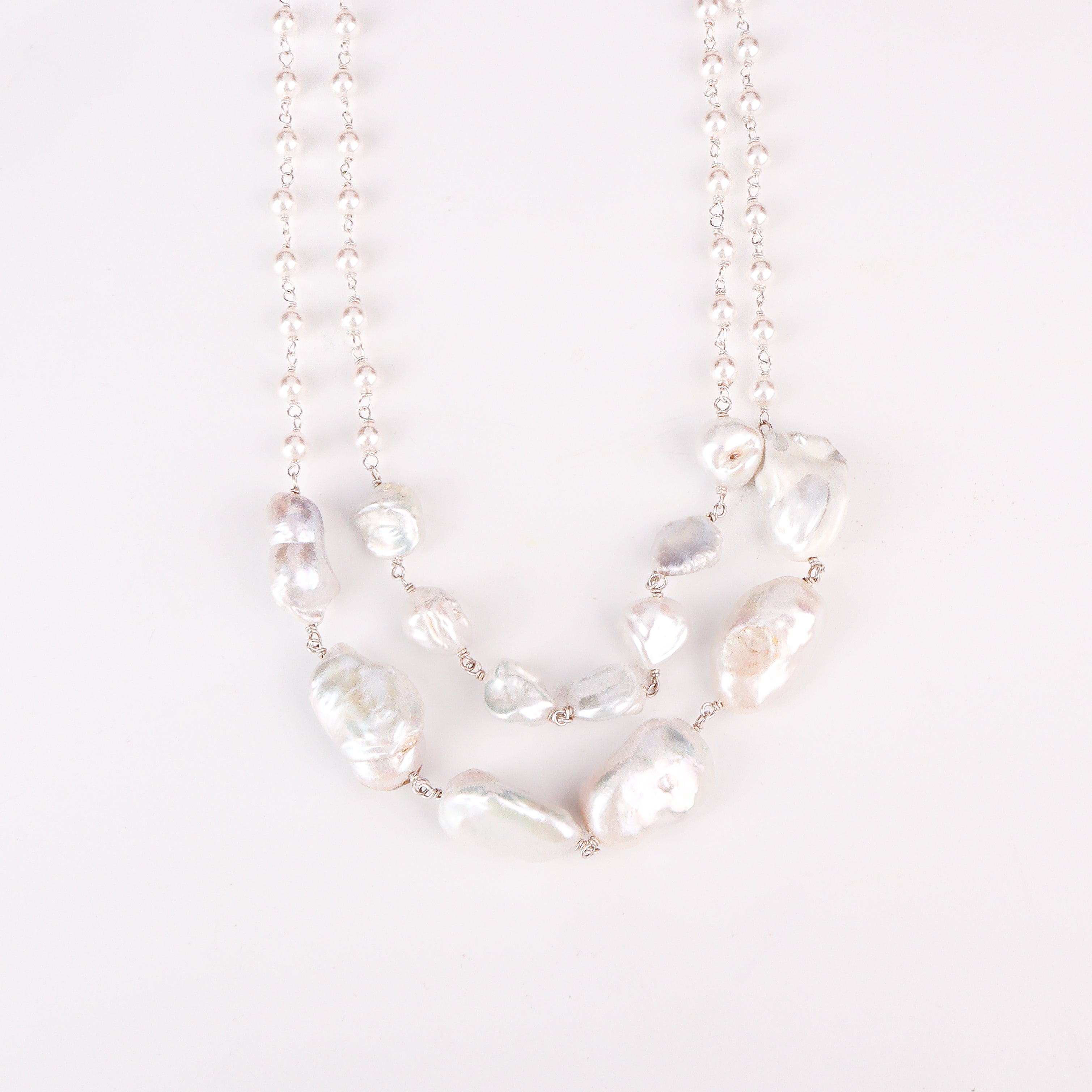 2 Layer Fresh Water Pearl Necklace