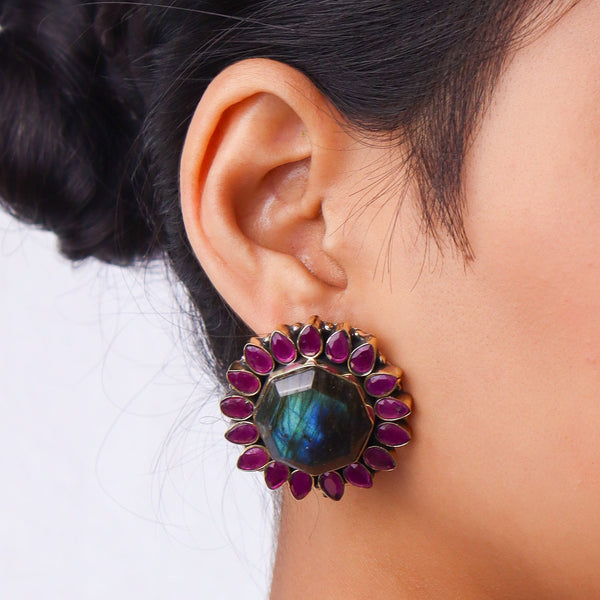 Brass Fashion Pendant & Earrings Set without Chain