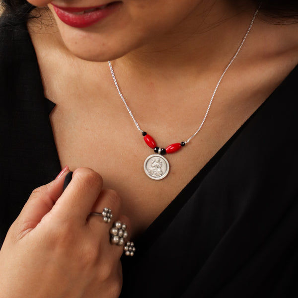 Coral Putali Chain Mangalsutra