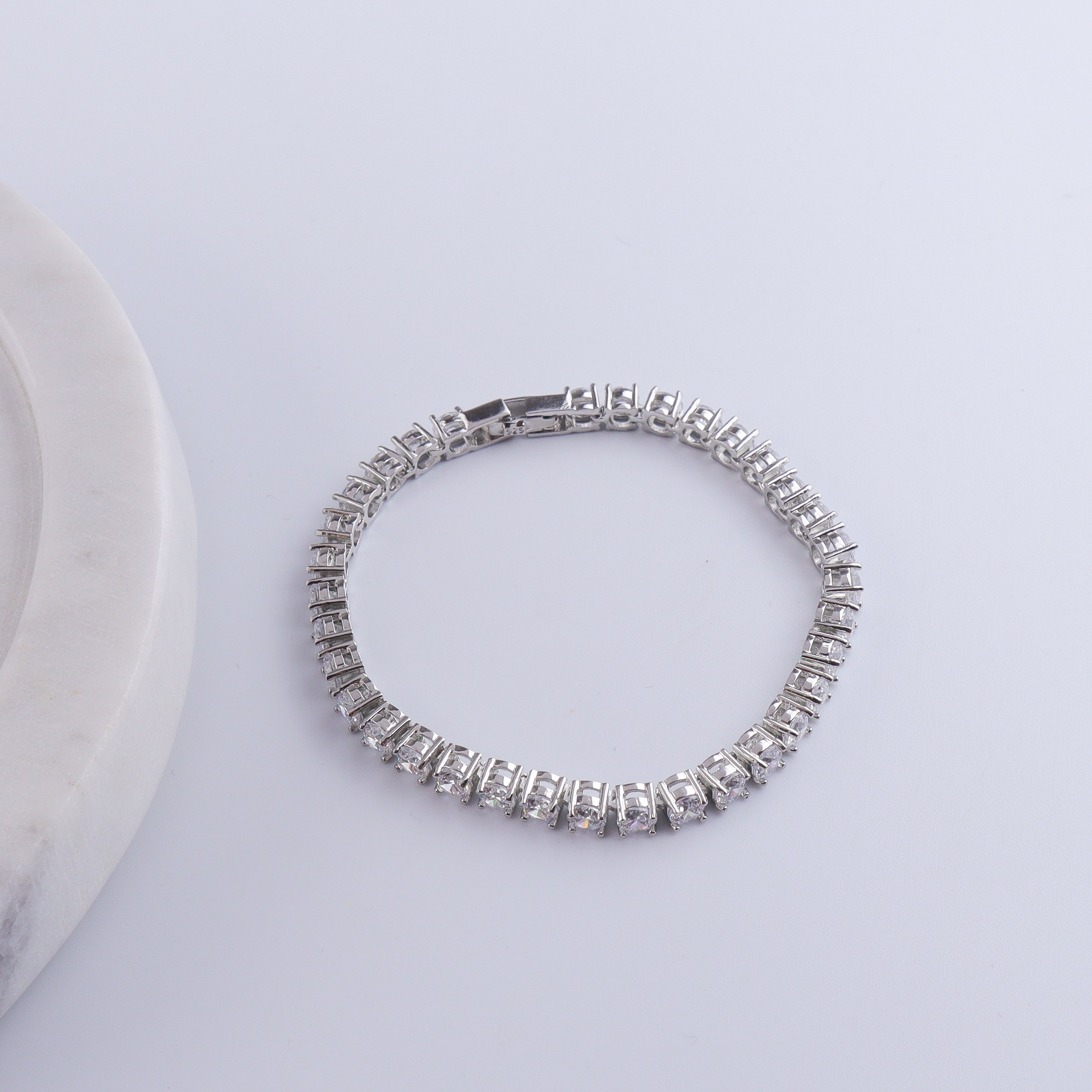 Silver CZ Tennis Bracelet