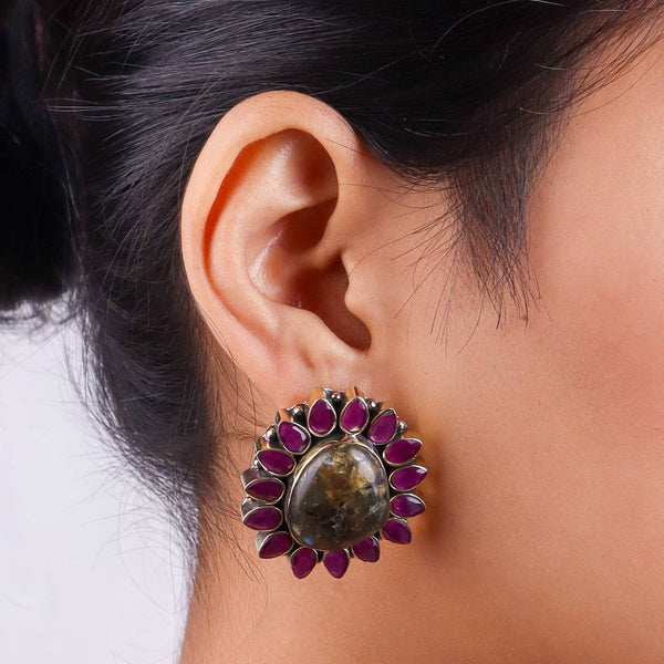 Brass Fashion Pendant & Earrings Set without Chain