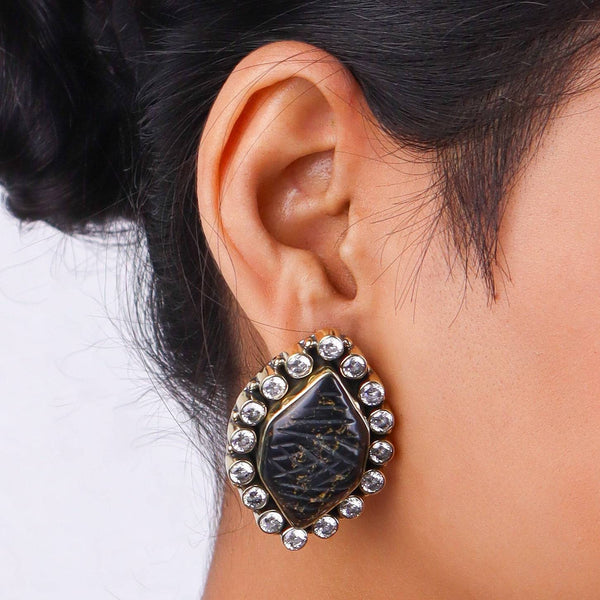 Brass Fashion Pendant & Earrings Set without Chain