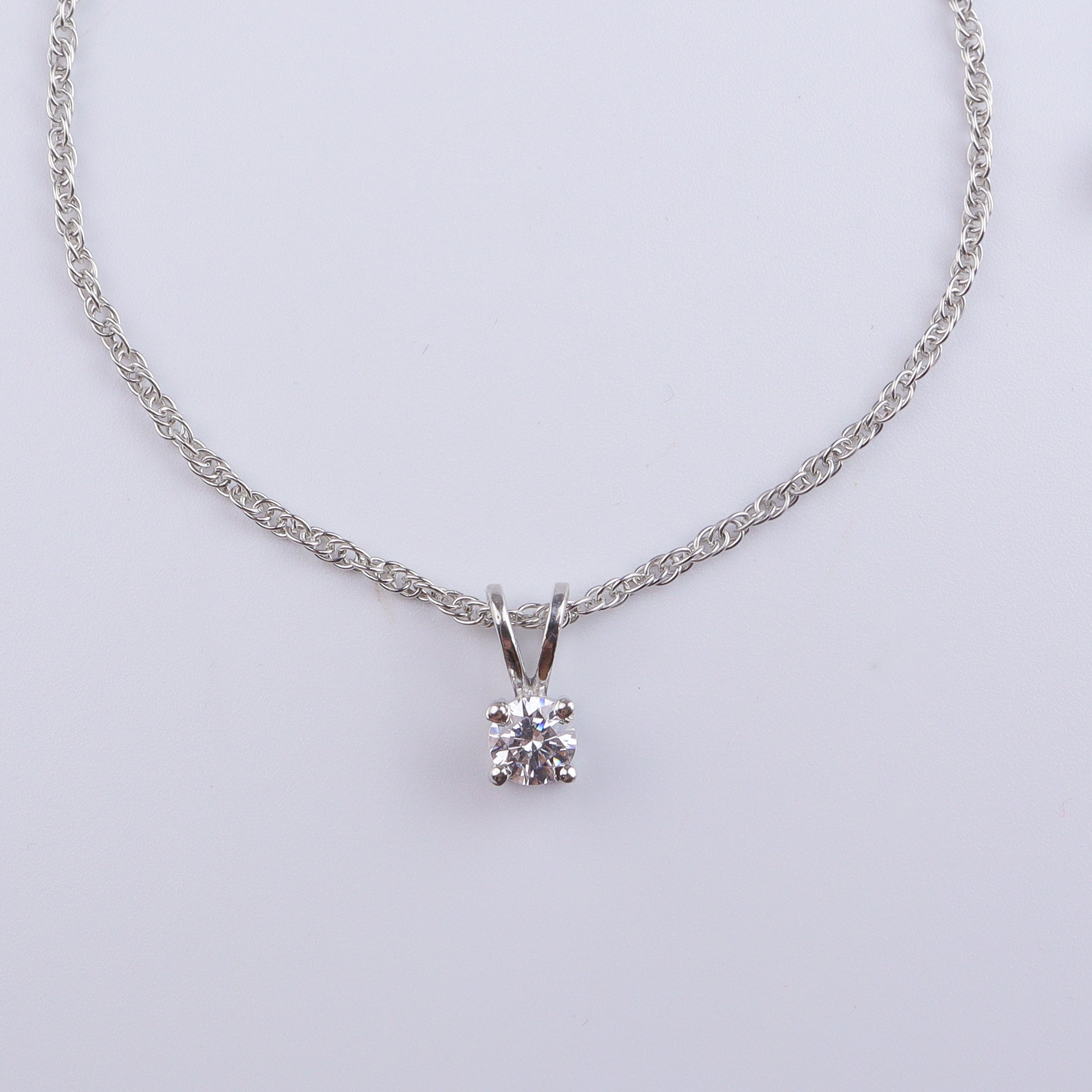 Silver CZ Tiny Round Shape Set