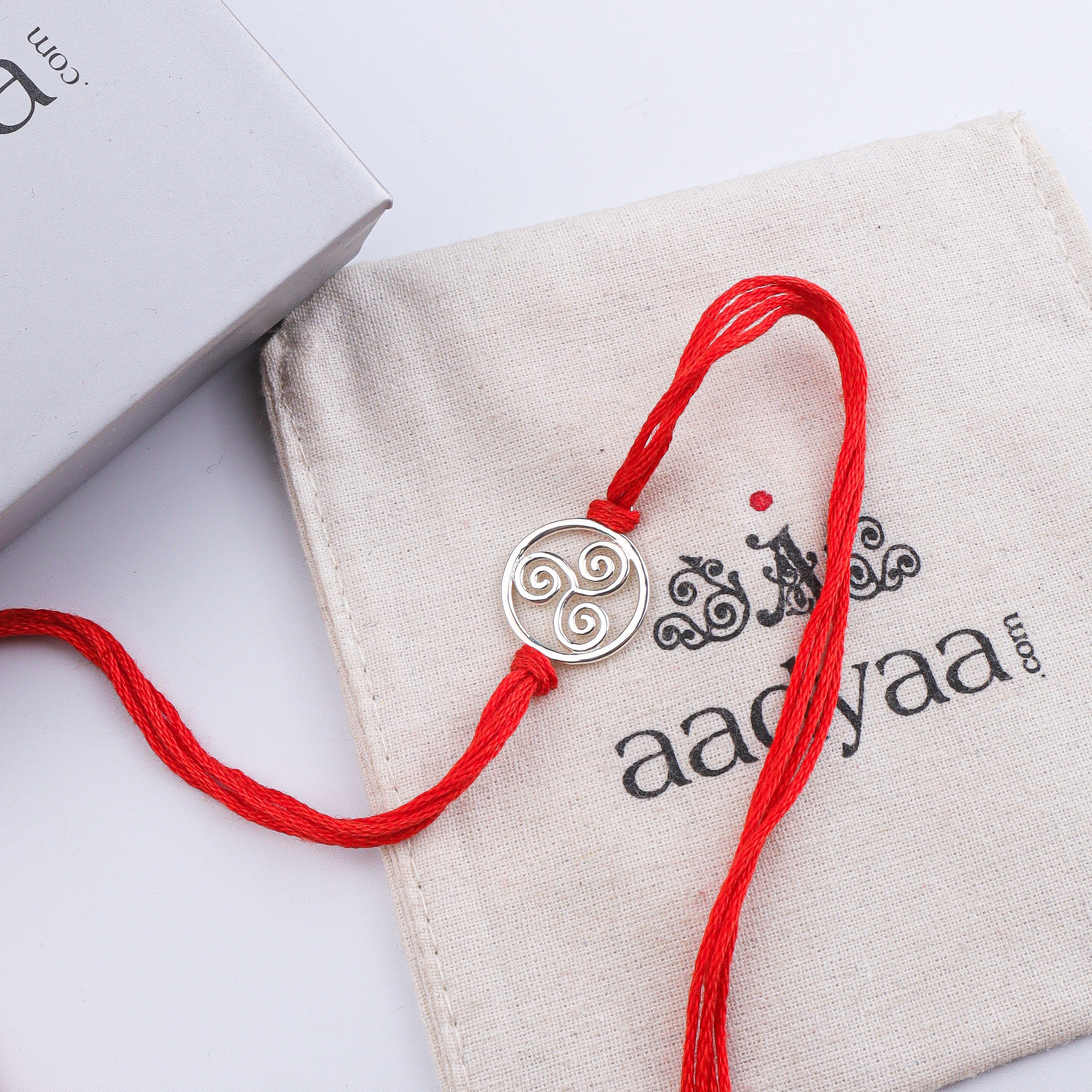 Triskel Silver Rakhi