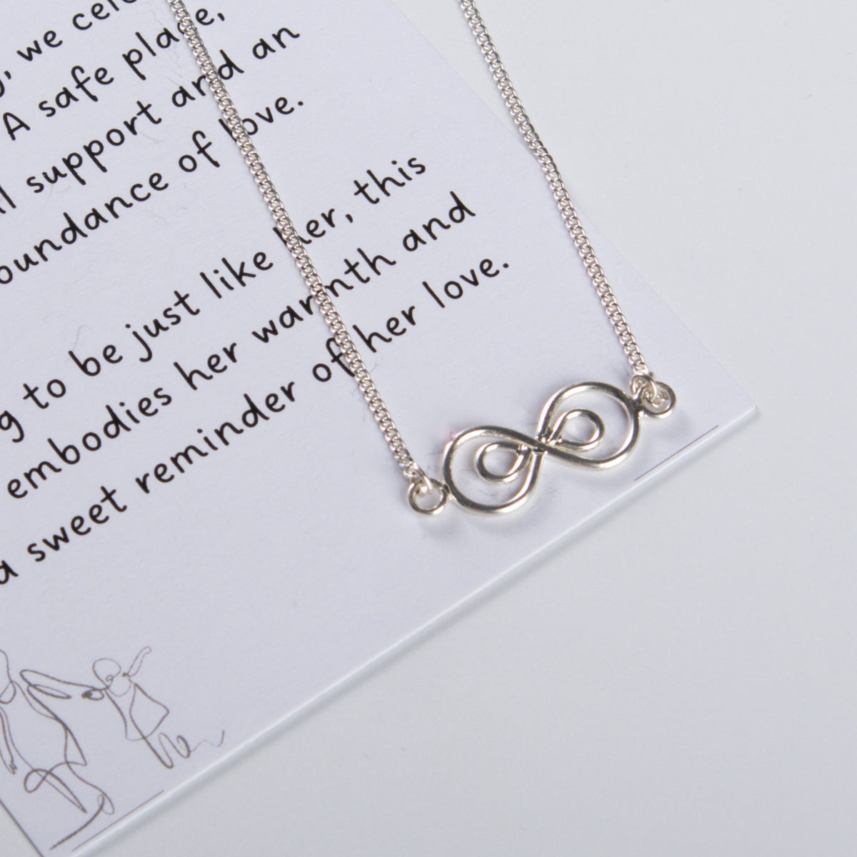 Mother & Me (Infinity Round Pendant) Necklace
