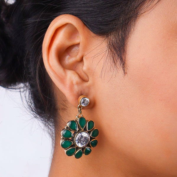 Brass Fashion Pendant & Earrings Set without Chain
