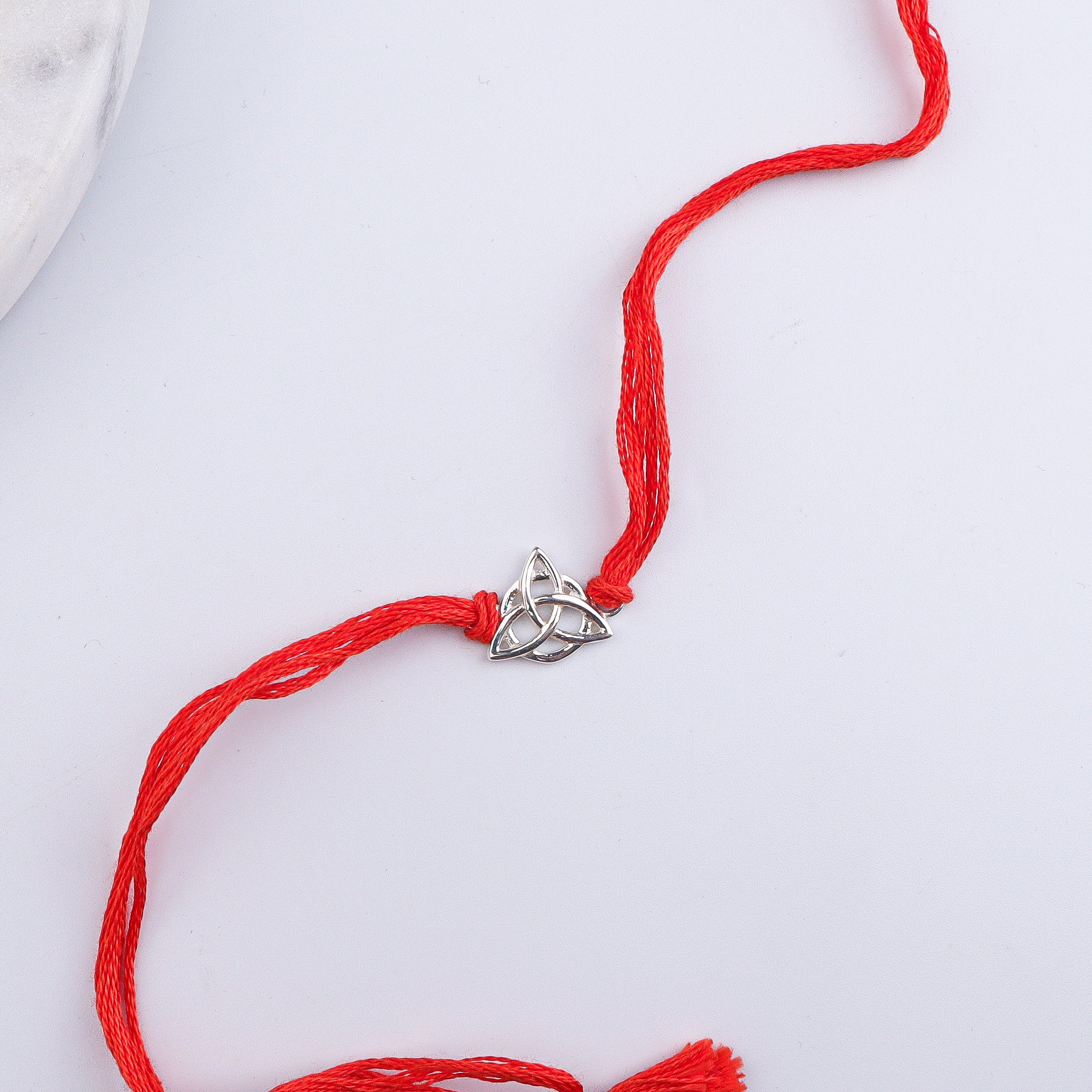 Celtic Trinity Silver Rakhi