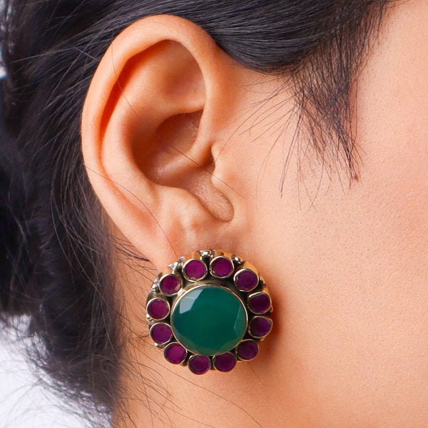 Brass Fashion Pendant & Earrings Set without Chain