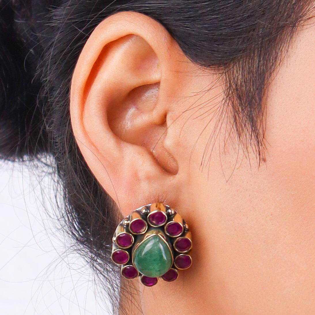 Brass Fashion Pendant & Earrings Set without Chain