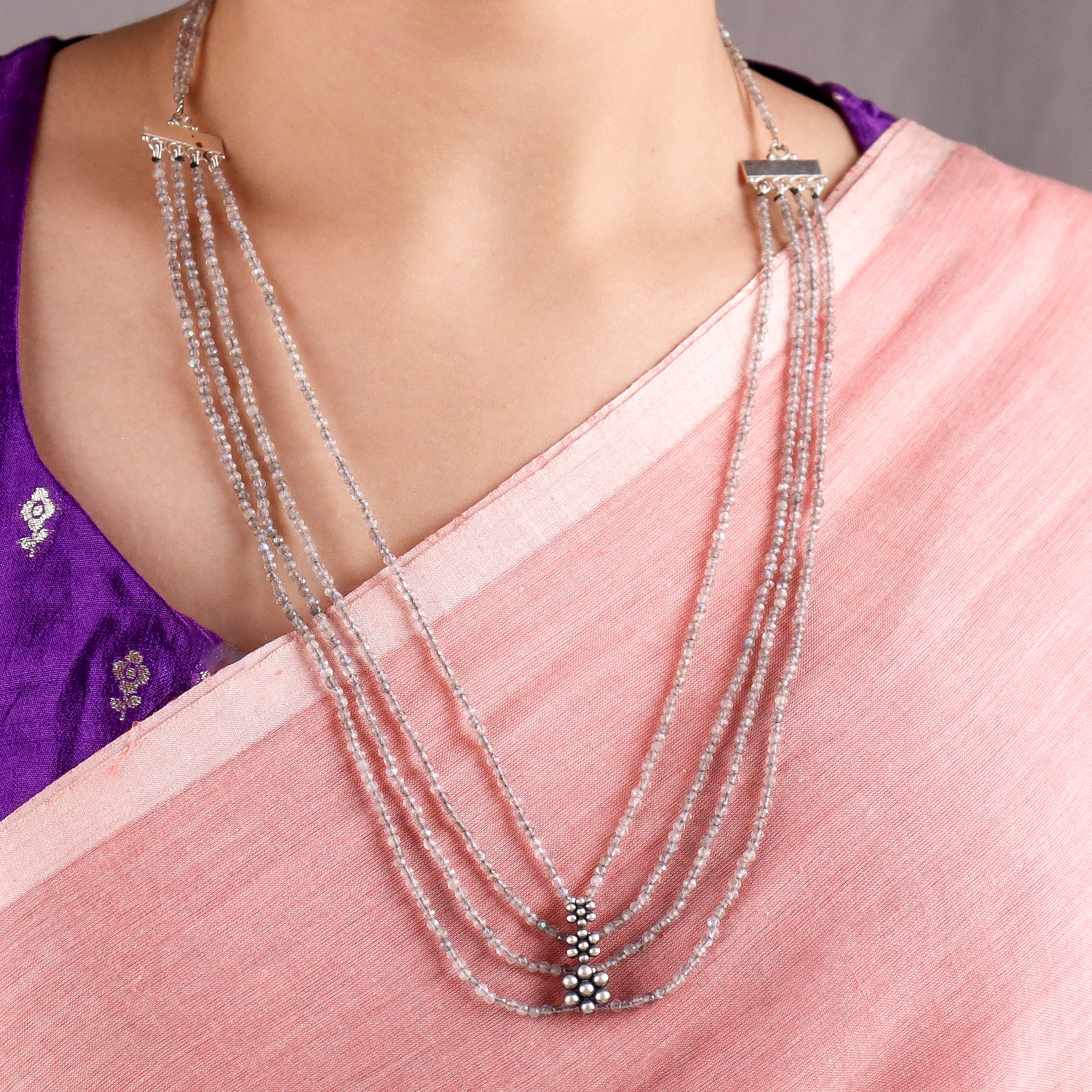 3 Kudi Labradorite Necklace