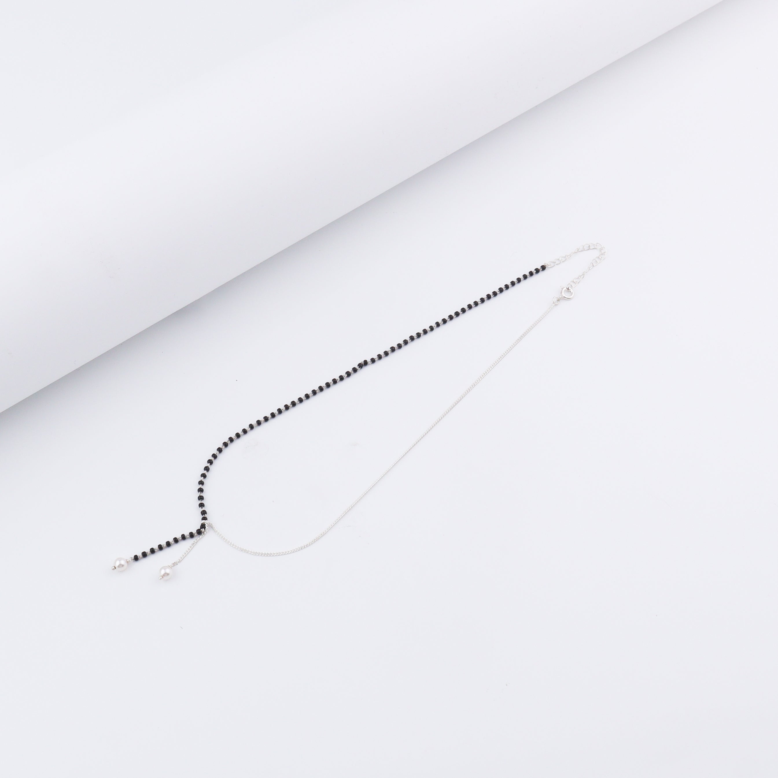 Handmade Silver Mangalsutra with Pearls