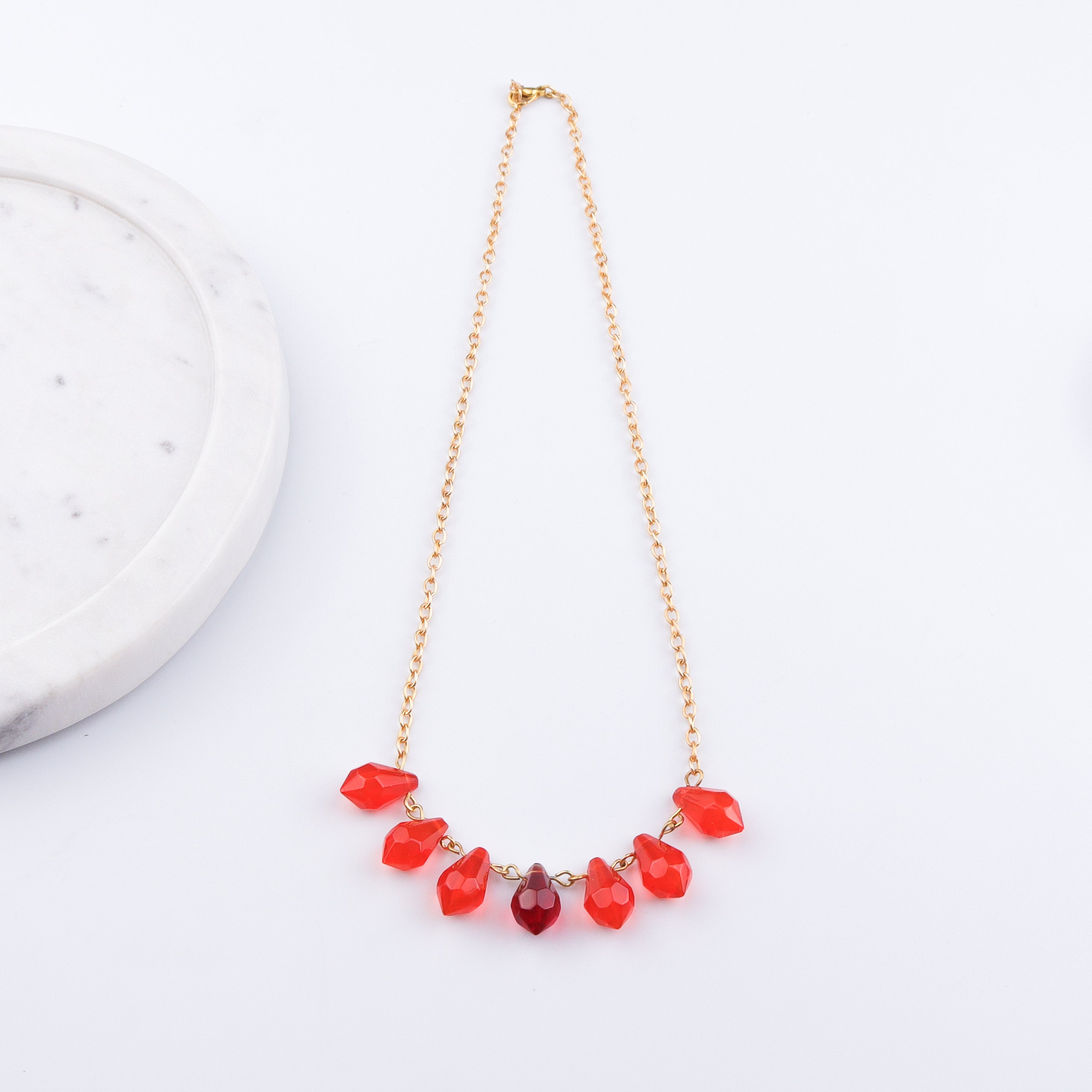 22K Gold Plated Brass Fashion Necklace