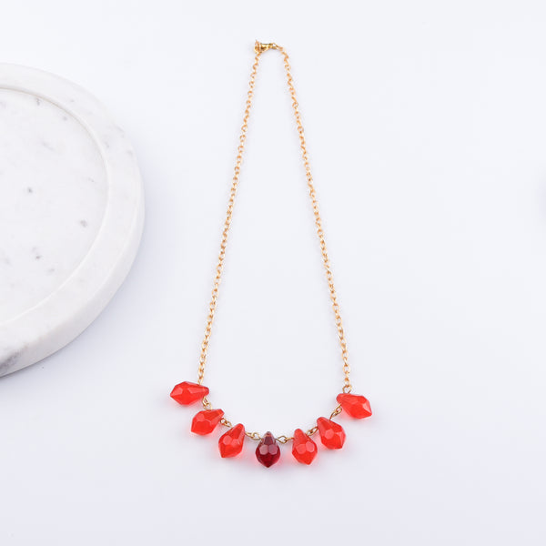 22K Gold Plated Brass Fashion Necklace