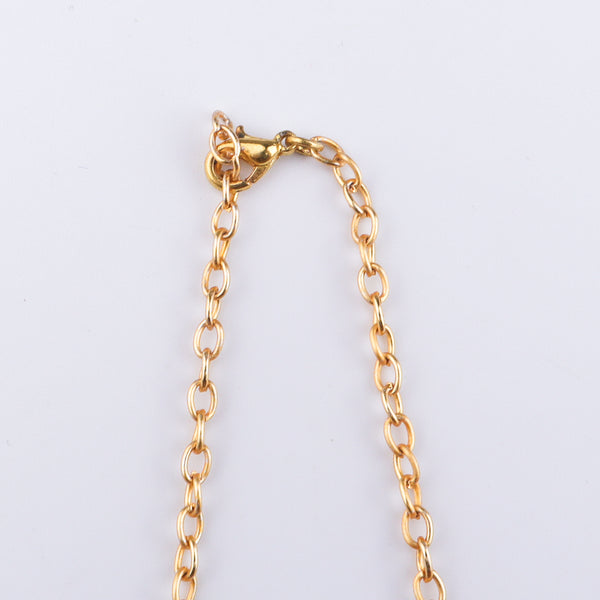 22K Gold Plated Brass Fashion Necklace