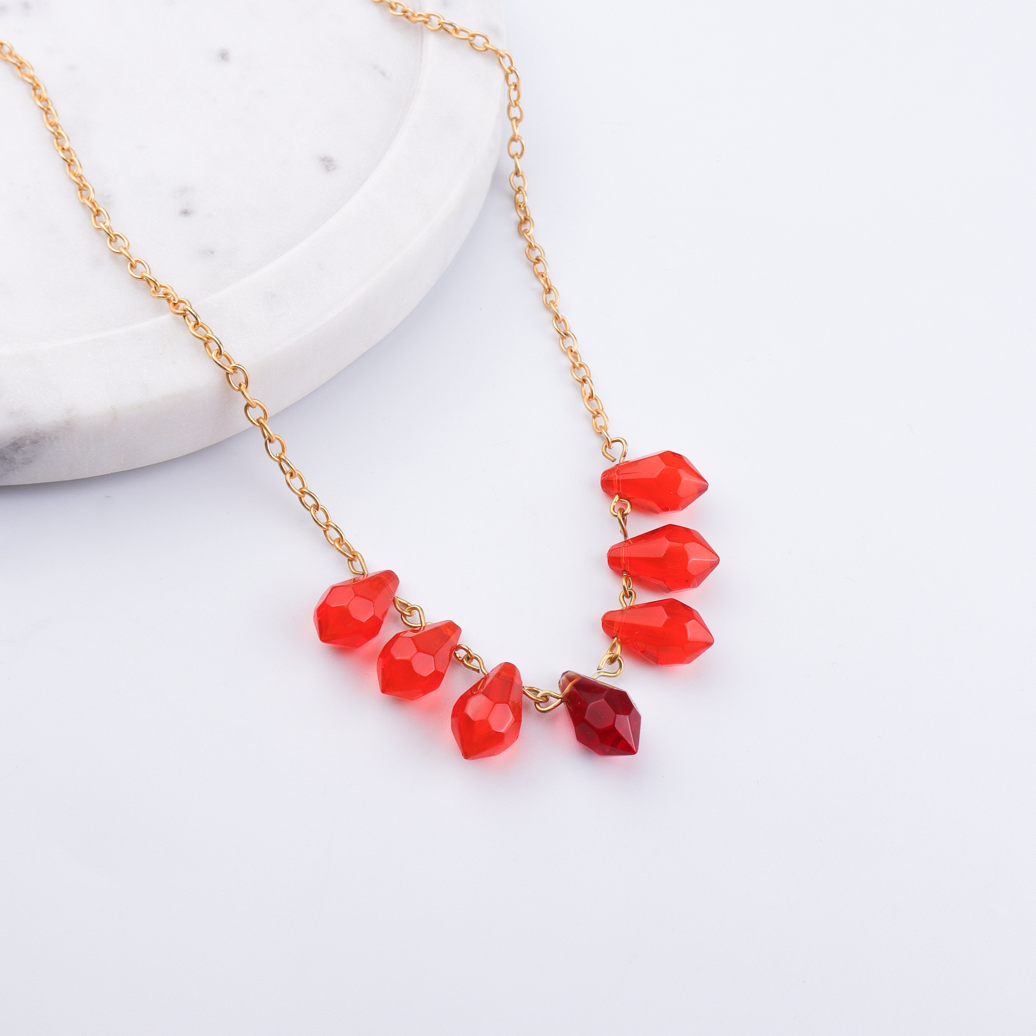 22K Gold Plated Brass Fashion Necklace