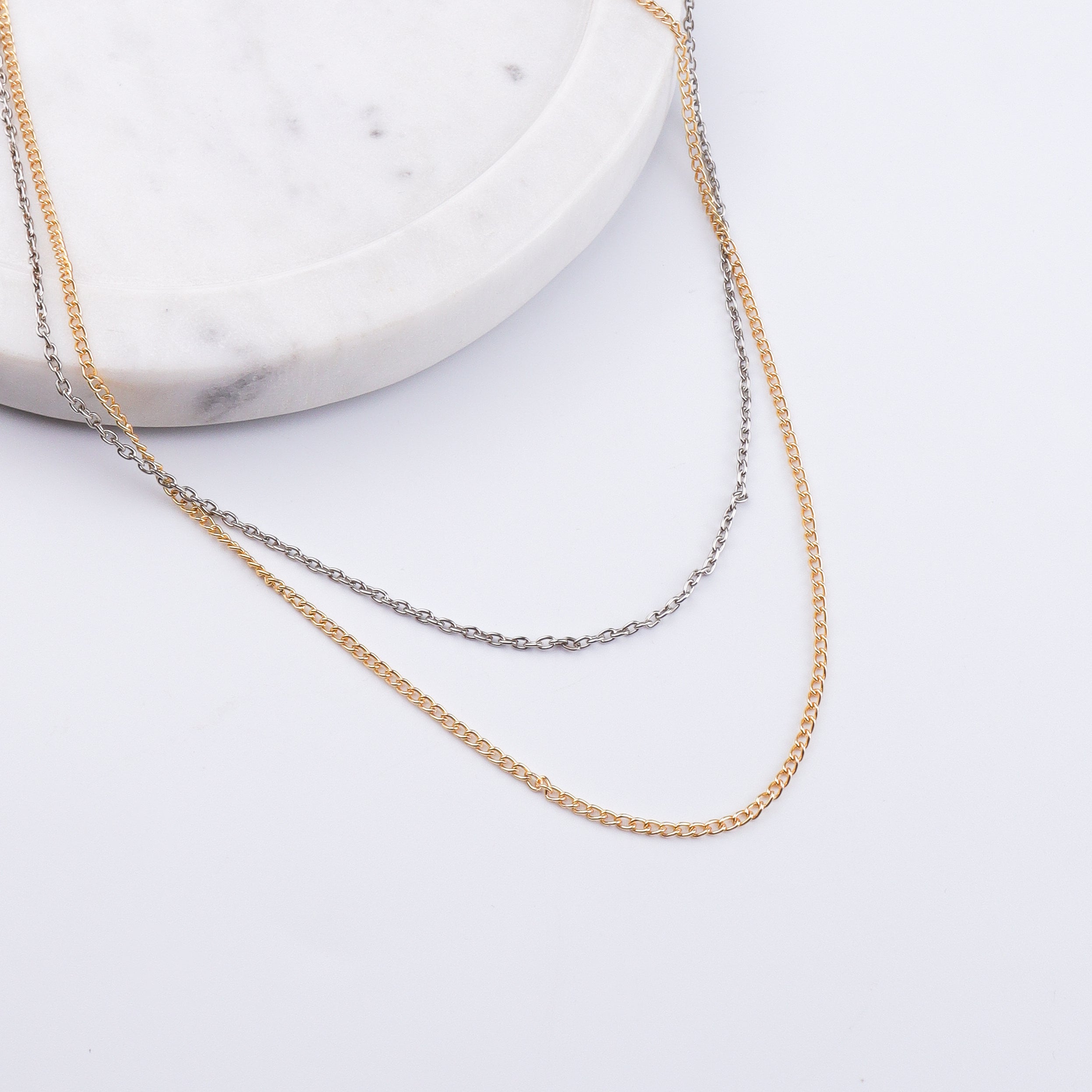 22K Gold Plated Brass Fashion Necklace