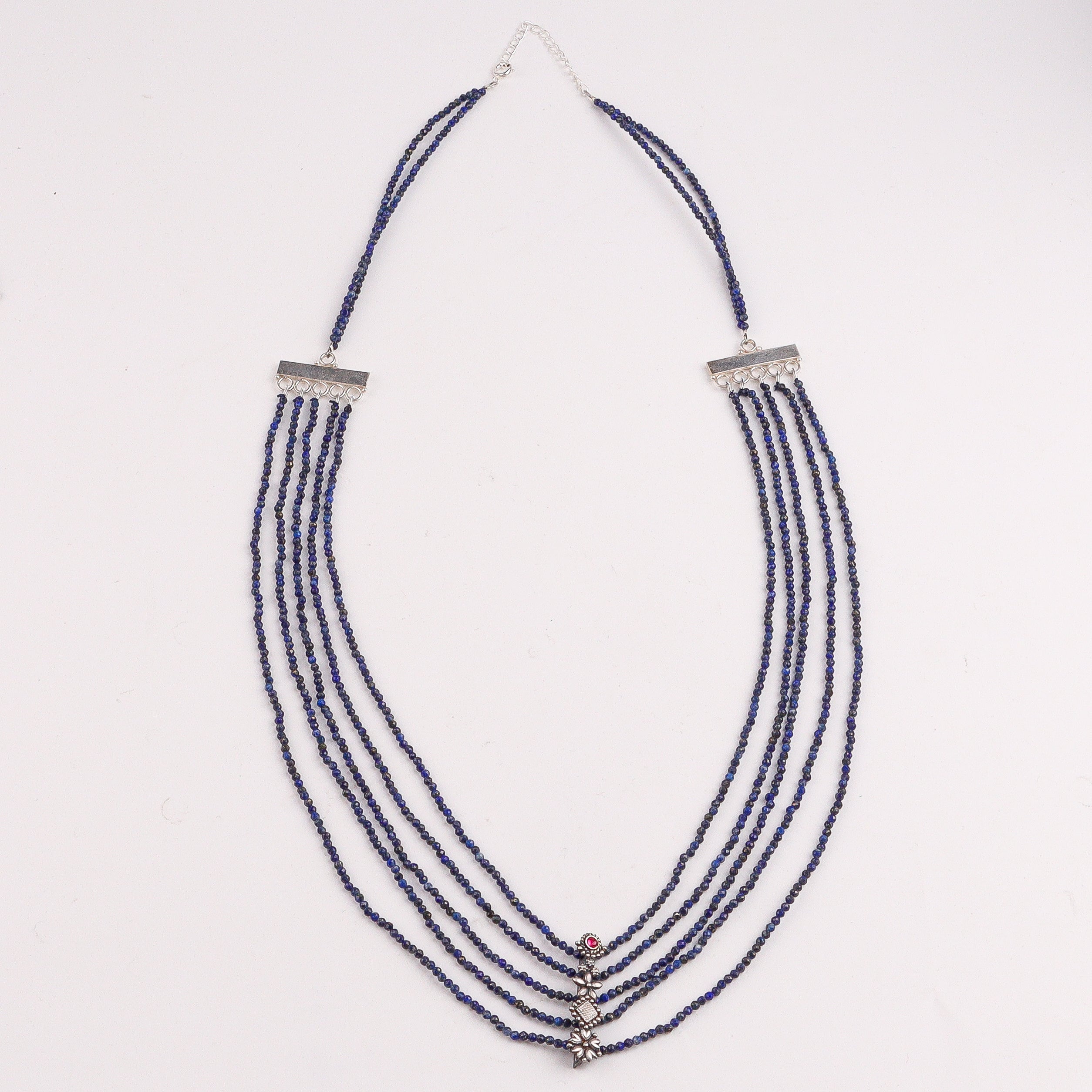 Lapis Luzuli Multicharm Necklace