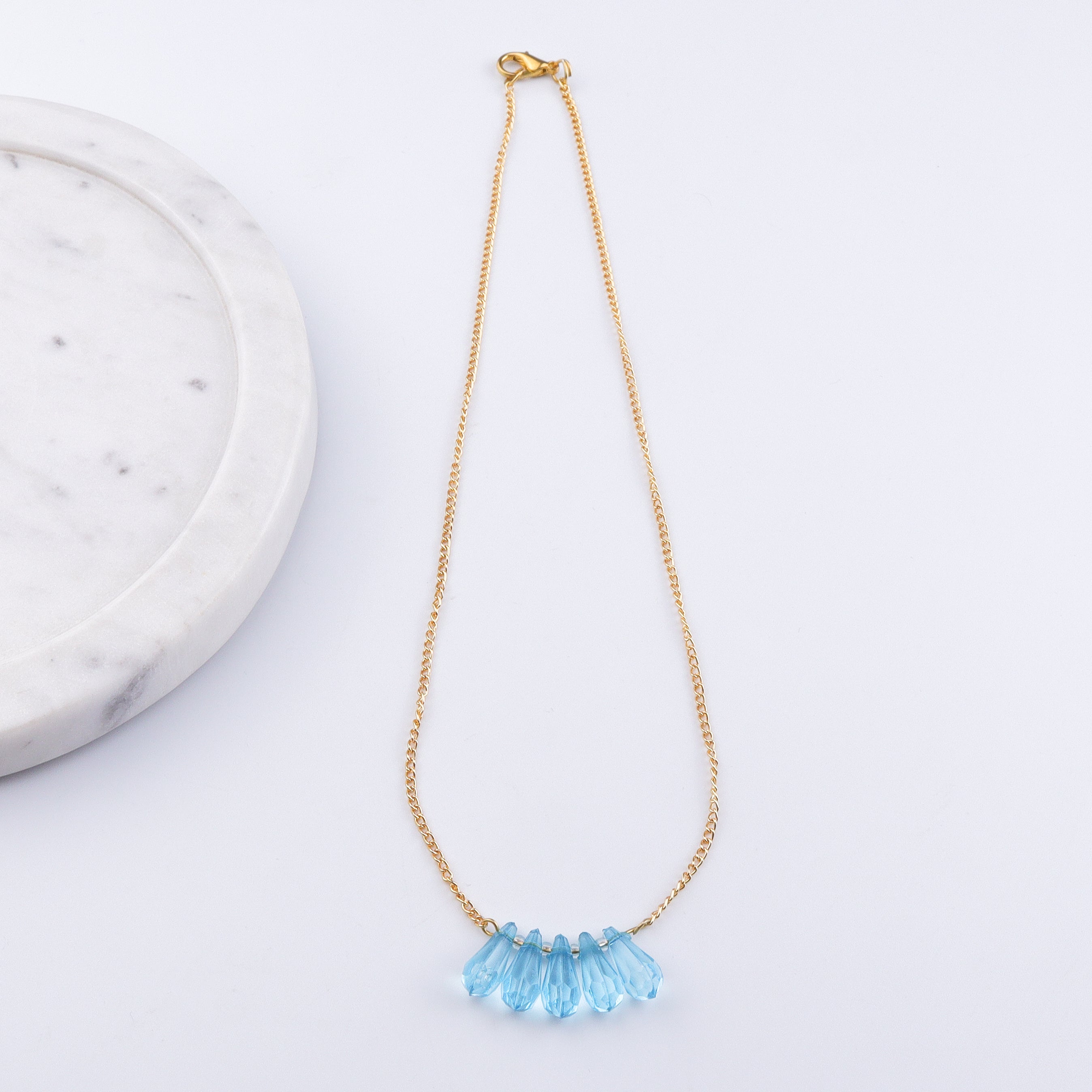 22K Gold Plated Brass Fashion Necklace