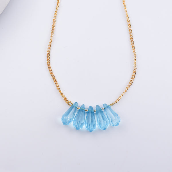22K Gold Plated Brass Fashion Necklace