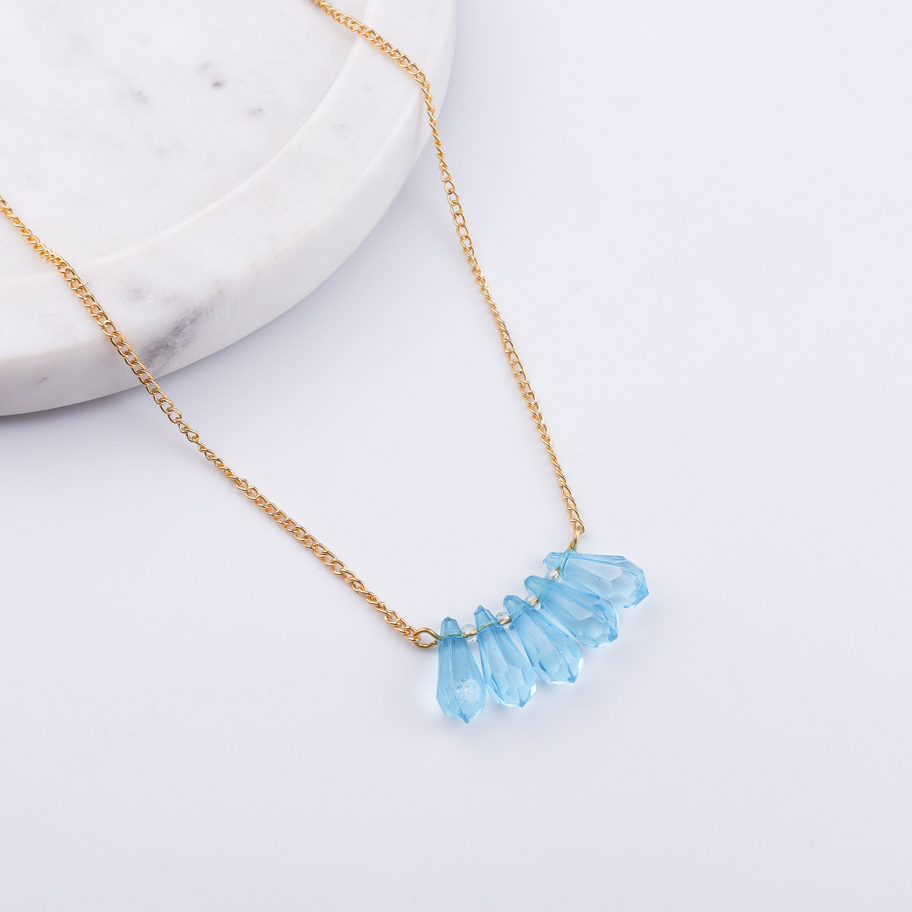 22K Gold Plated Brass Fashion Necklace