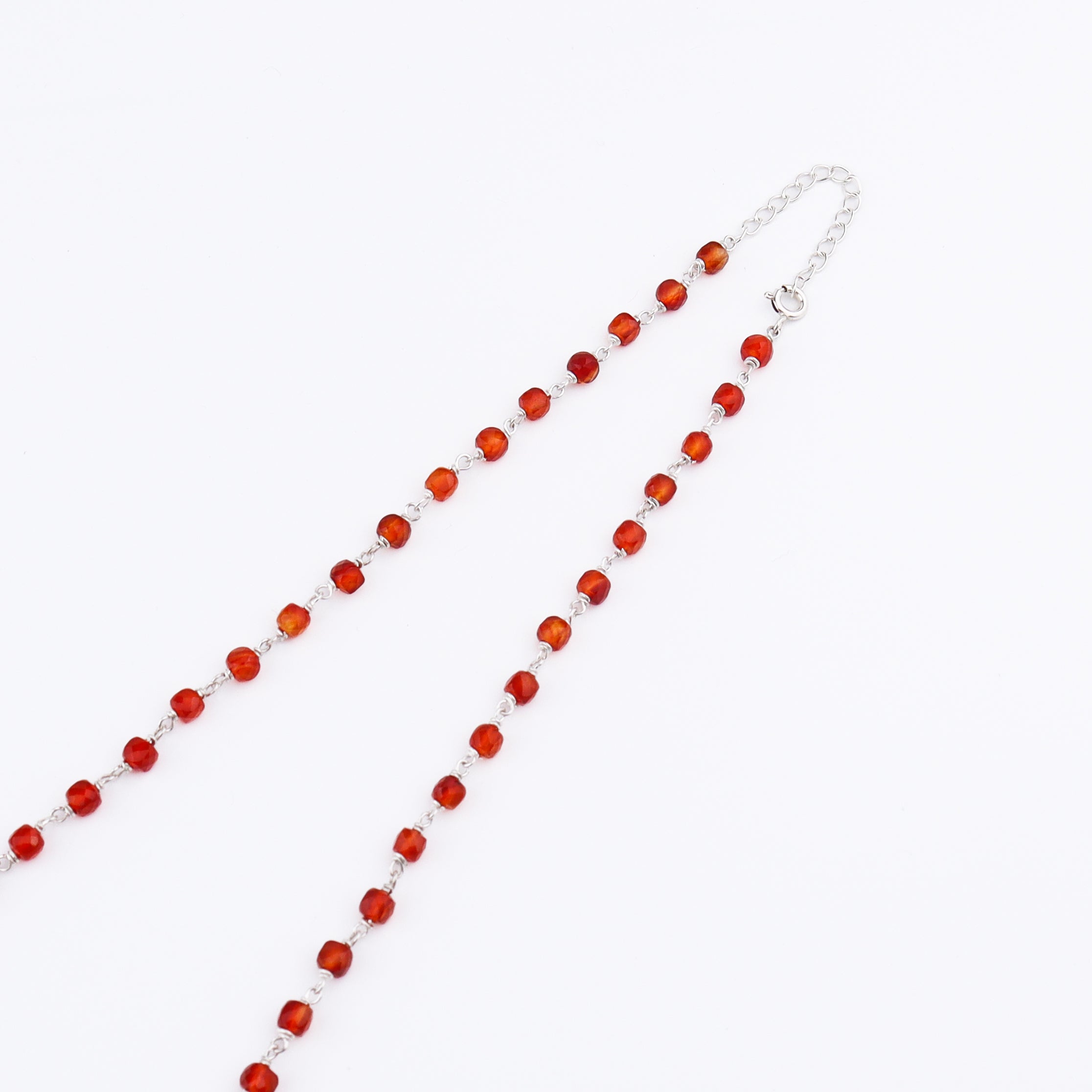 Luxe Necklace - Carnelian, Rhodonite & Pearls