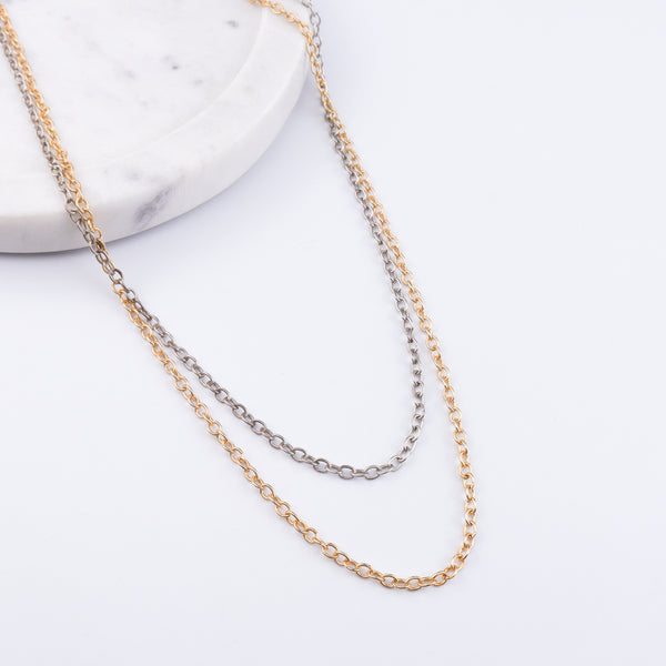 22K Gold Plated Brass Fashion Necklace