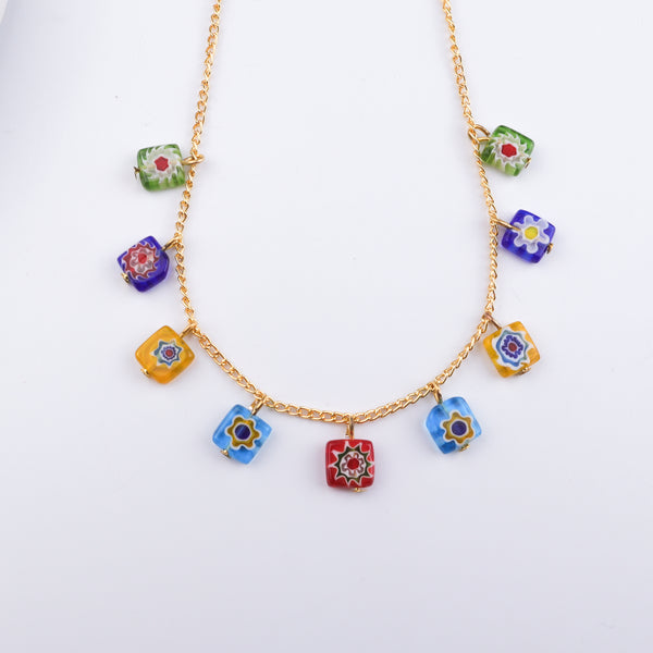 22K Gold Plated Brass Fashion Necklace