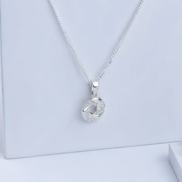 Spiral Set With Chain | CZ | 92.5 Silver