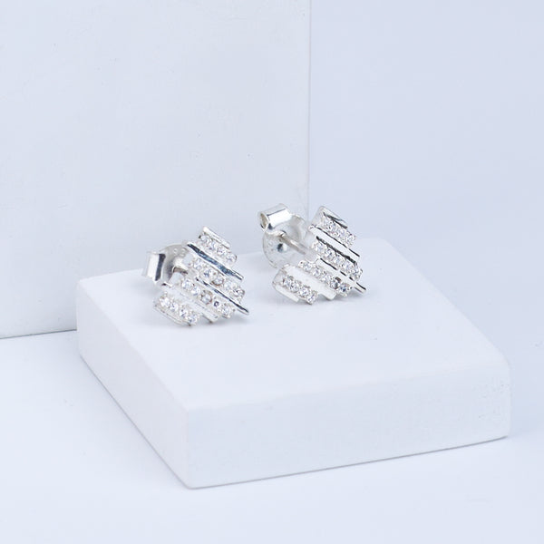 Heart Set with Chain | CZ | 92.5 Silver