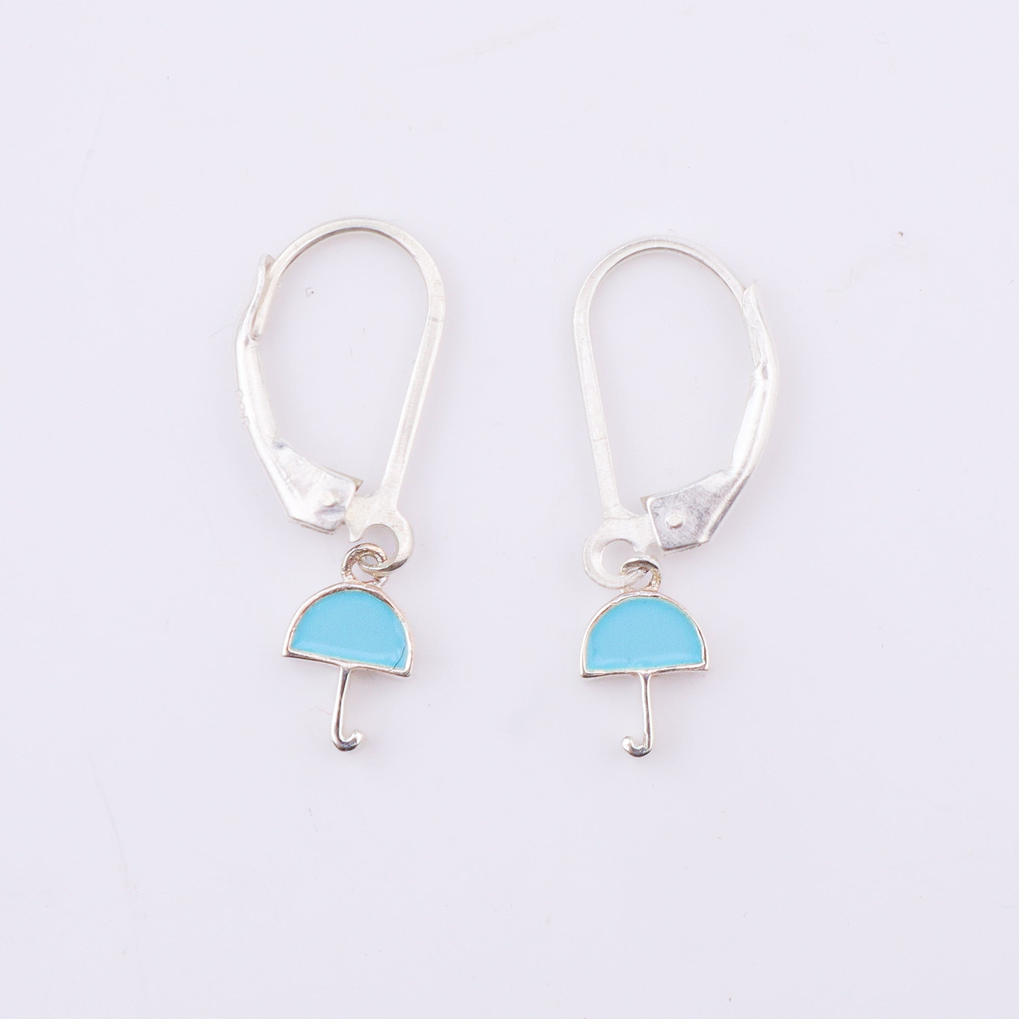 Enamel Umbrella Dangler Earrings