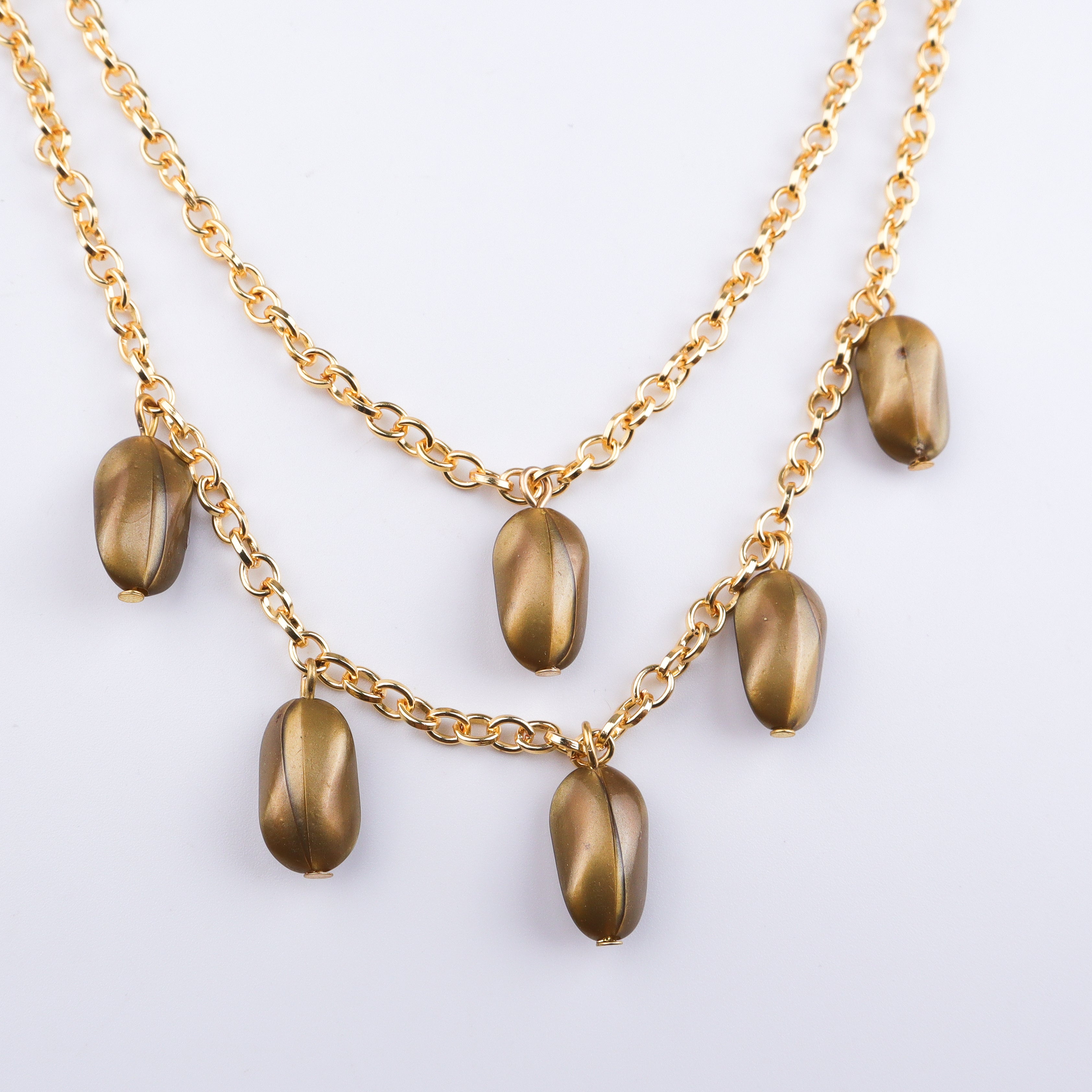 22K Gold Plated Brass Fashion Necklace