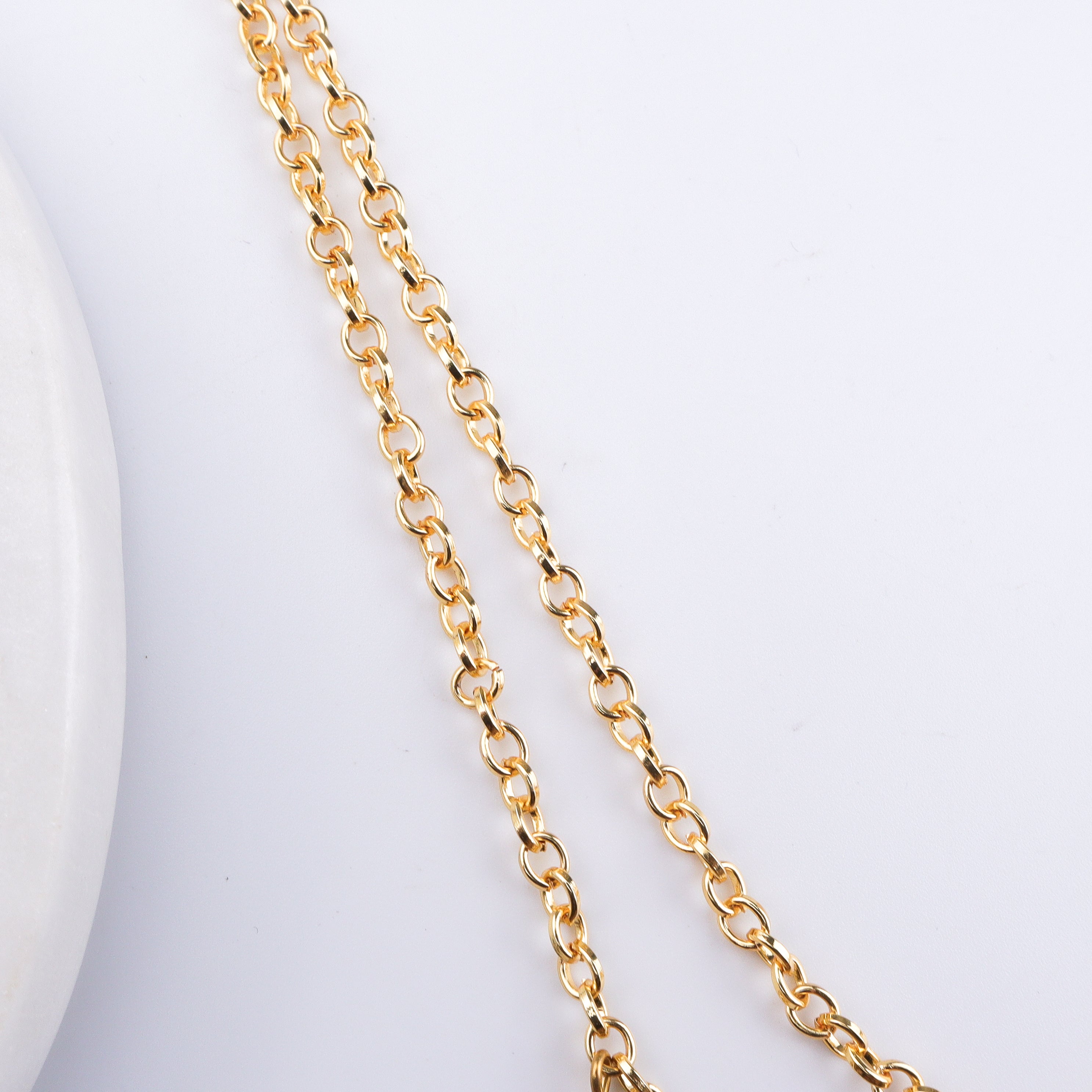 22K Gold Plated Brass Fashion Necklace