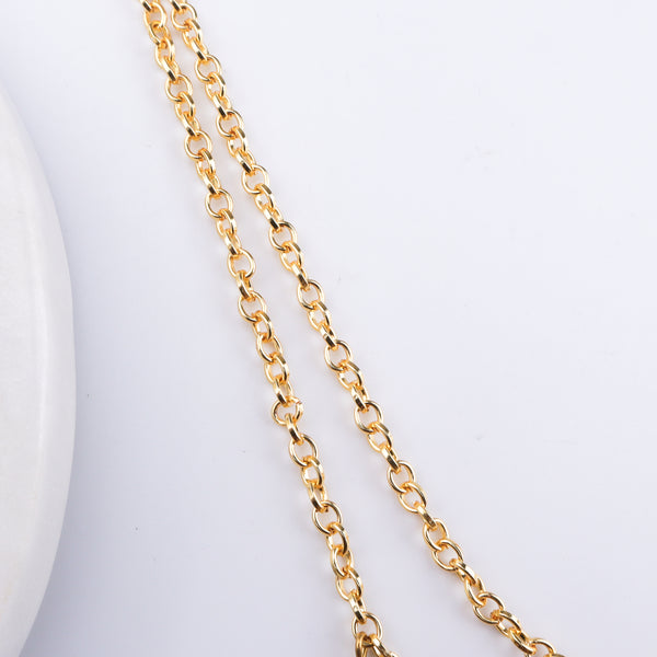 22K Gold Plated Brass Fashion Necklace