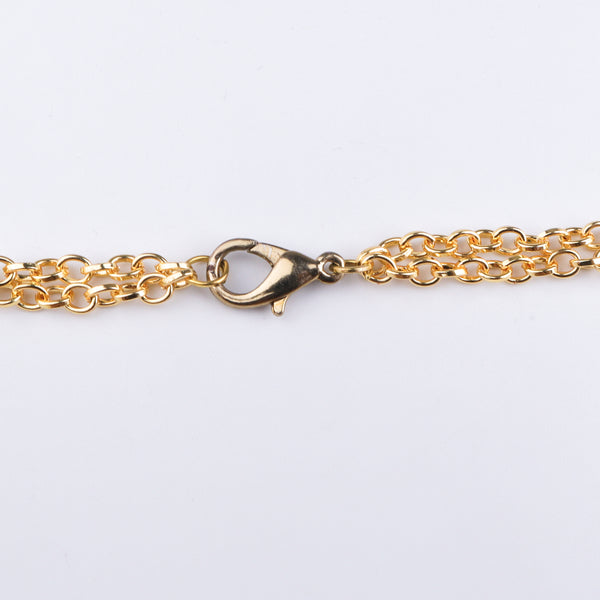22K Gold Plated Brass Fashion Necklace