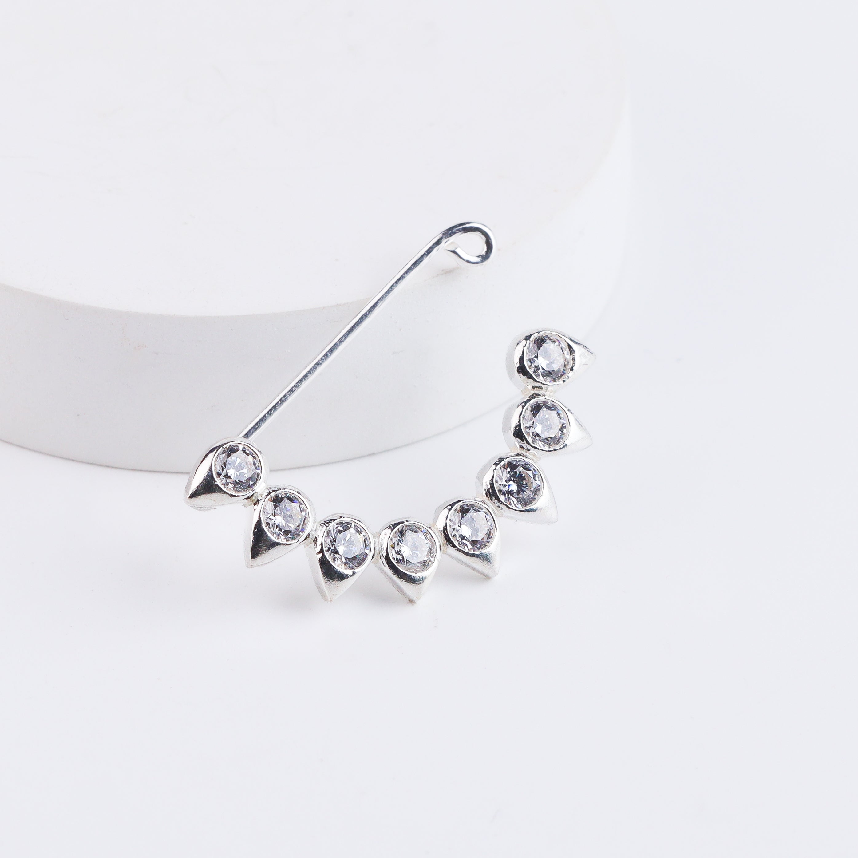 CZ petal nath (Big)Clipon