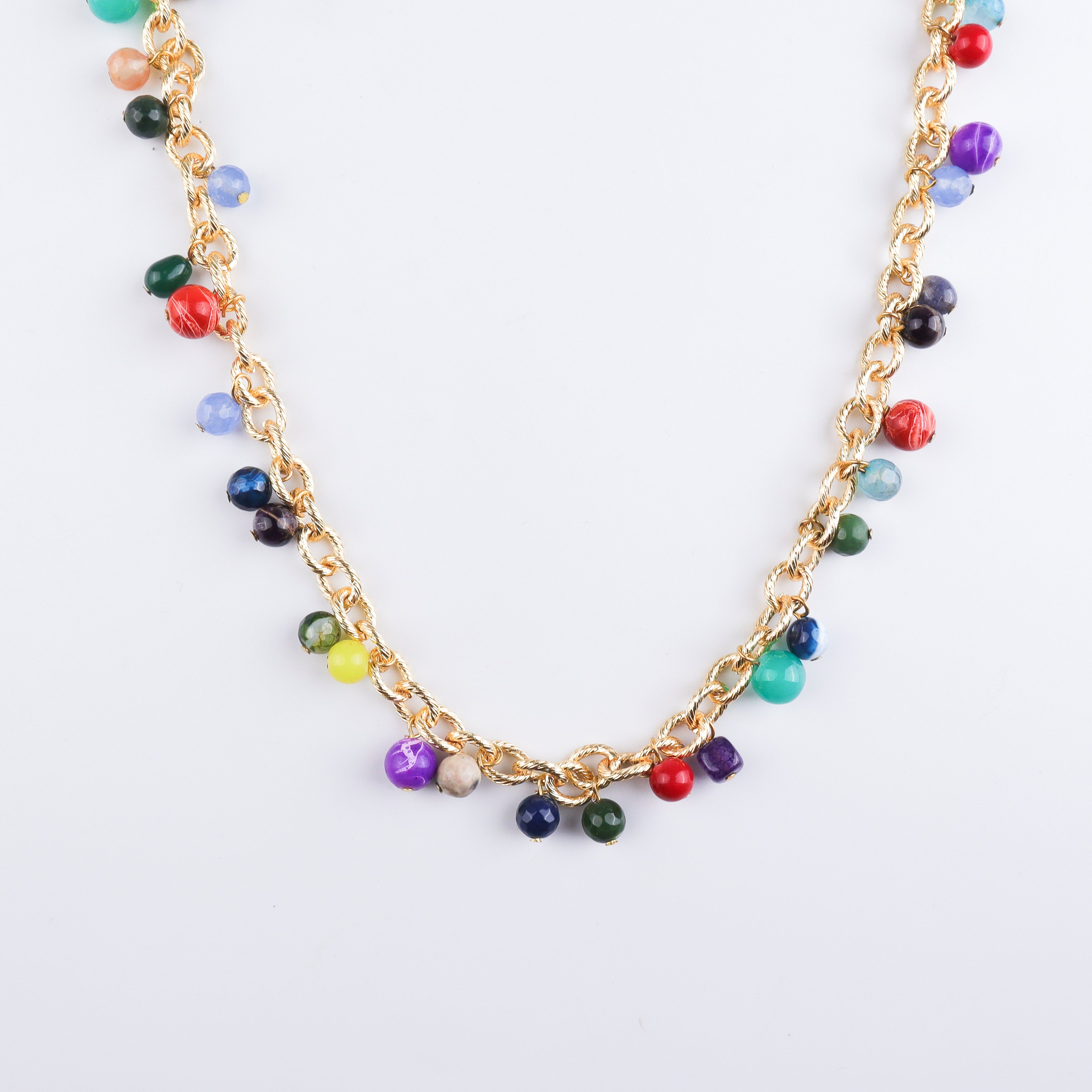 22K Gold Plated Brass Fashion Necklace
