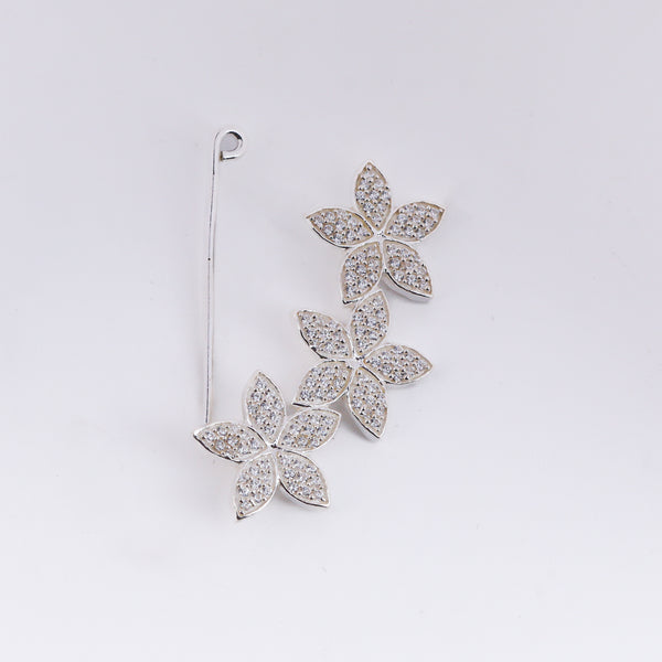 CZ Flower Nath Clipon (Big)
