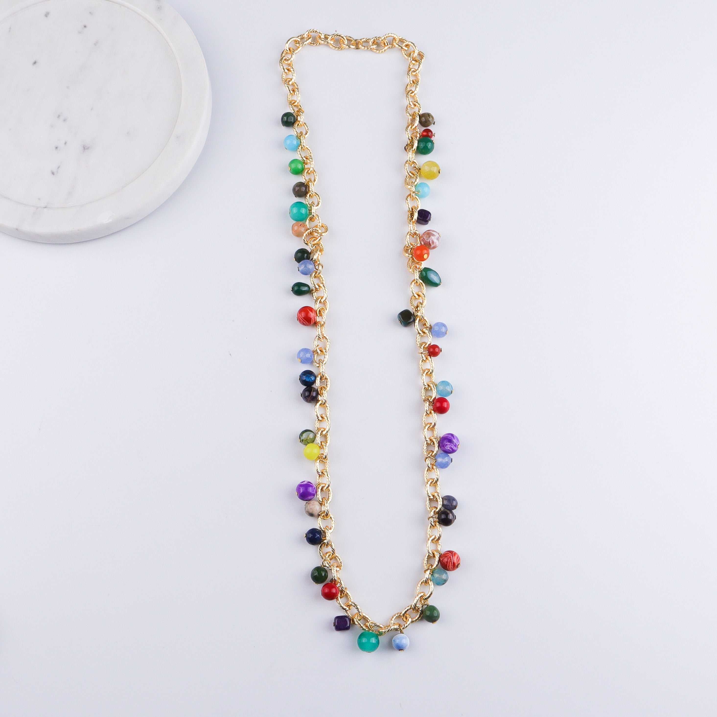 22K Gold Plated Brass Fashion Necklace