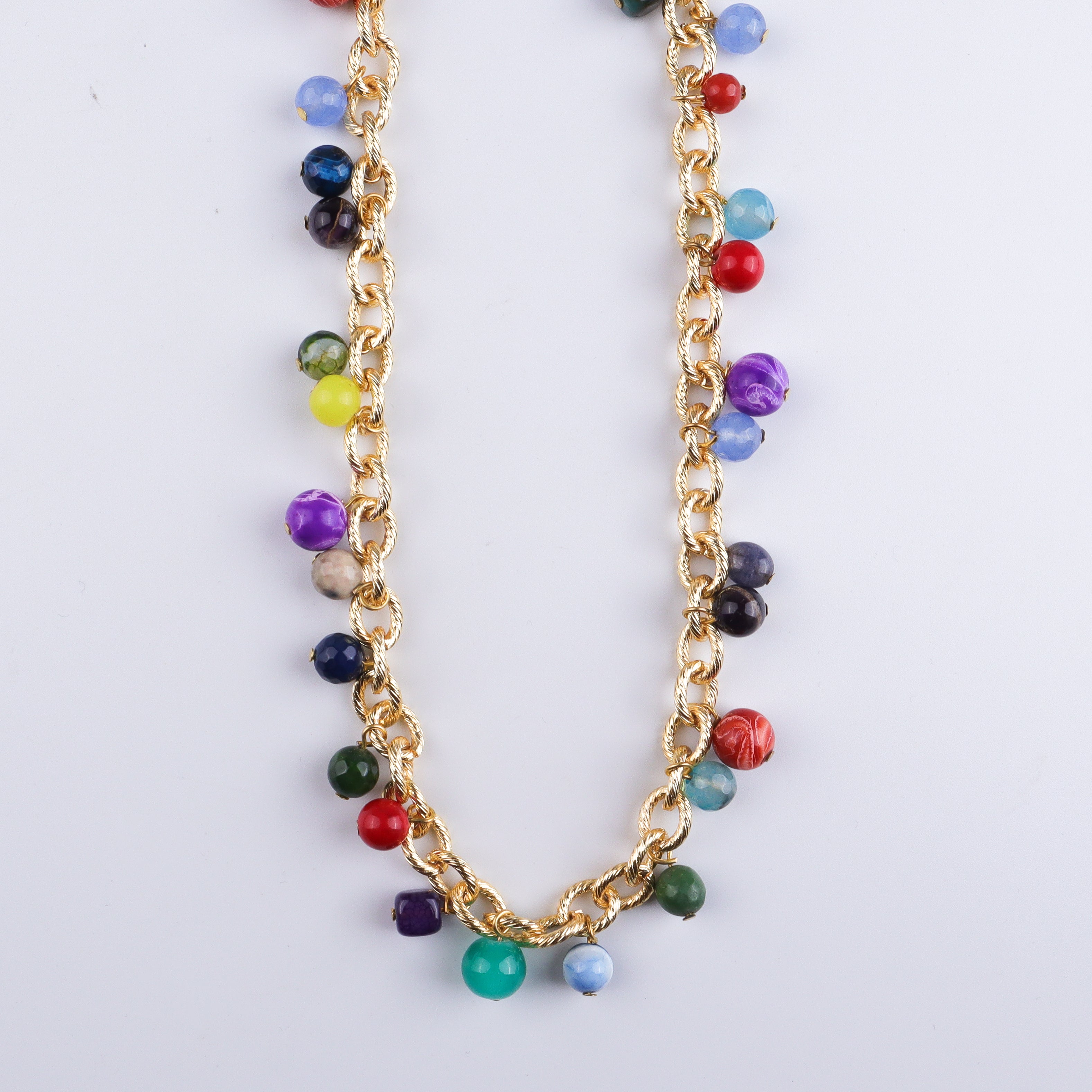 22K Gold Plated Brass Fashion Necklace