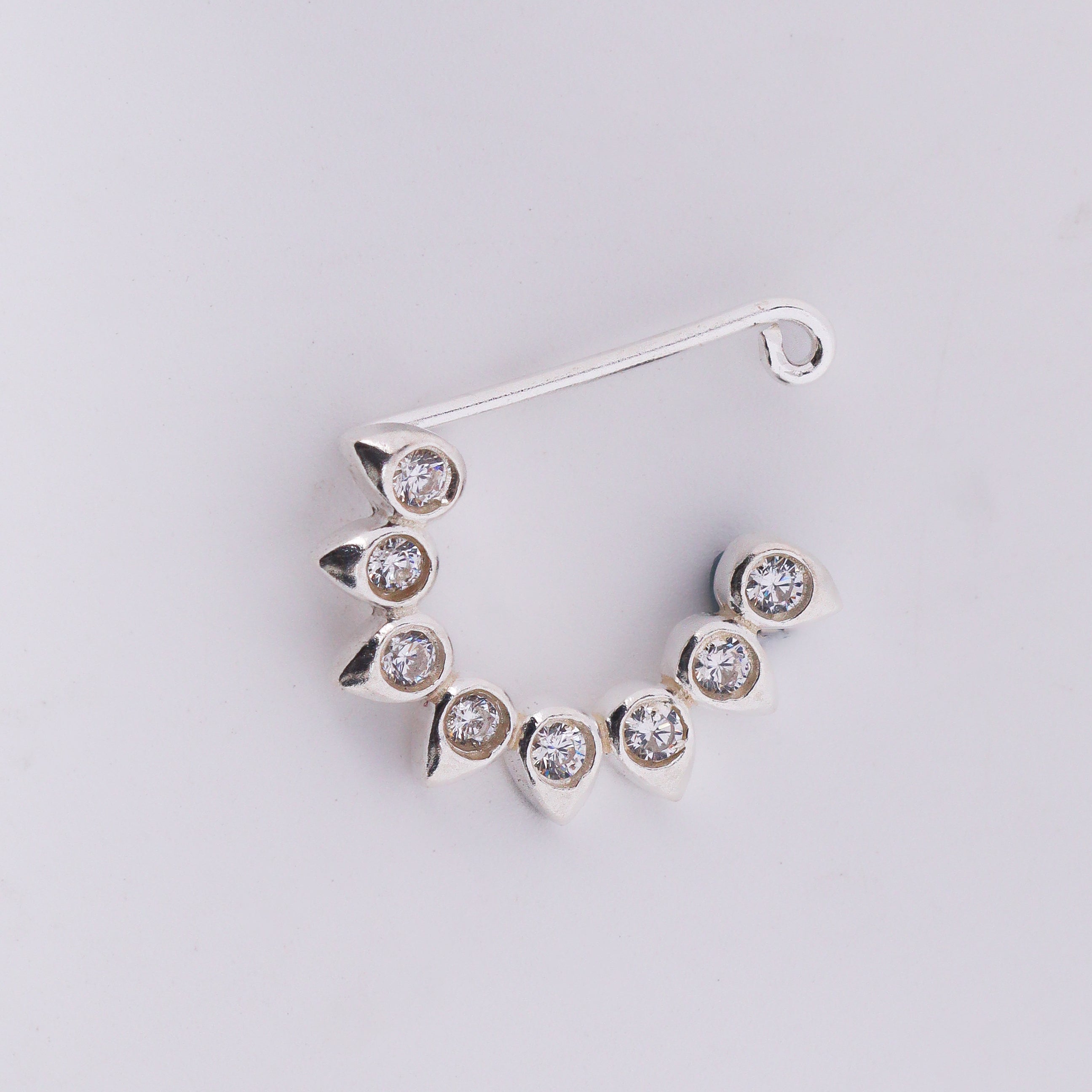 CZ petal nath (Small)Clipon